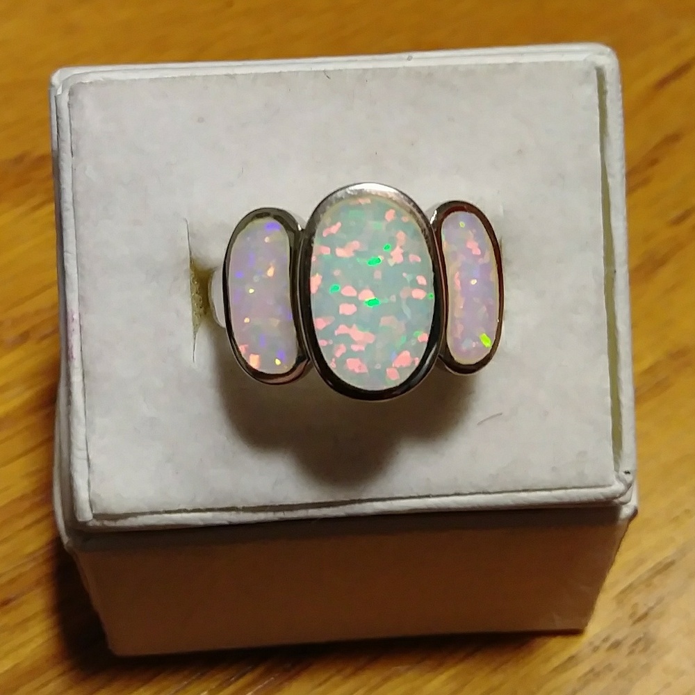 New opal ring